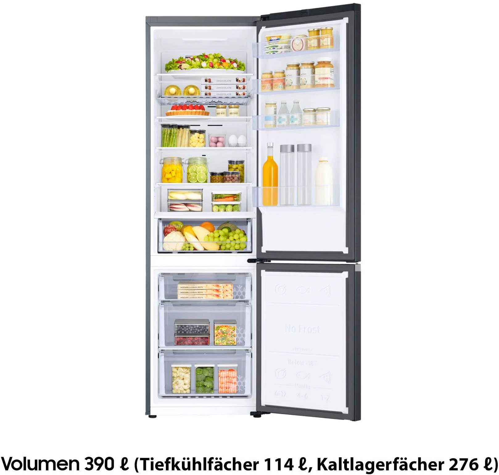 Samsung Kühl-/Gefrierkombination RL38C602CB1, 203 cm hoch, 59,5 cm breit