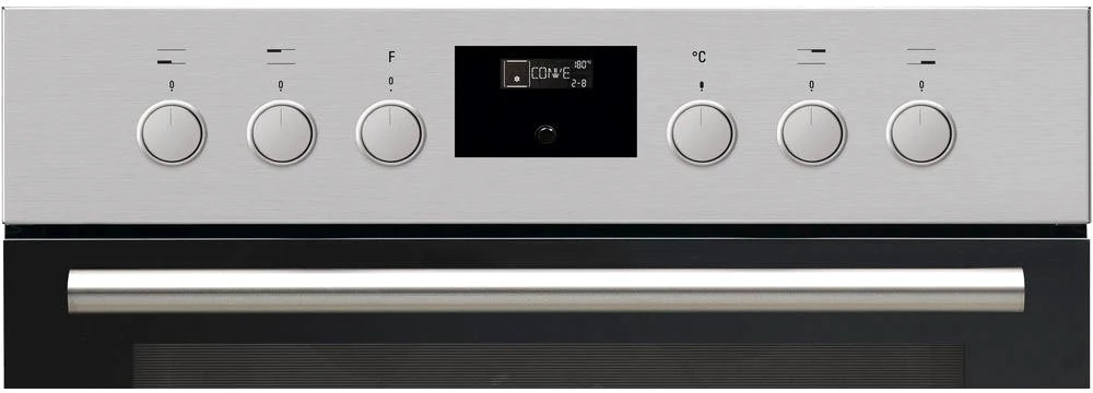 BAUKNECHT Elektro-Herd-Set Heko Tango, mit 2-fach-Teleskopauszug, Pyrolyse-Selbstreinigung