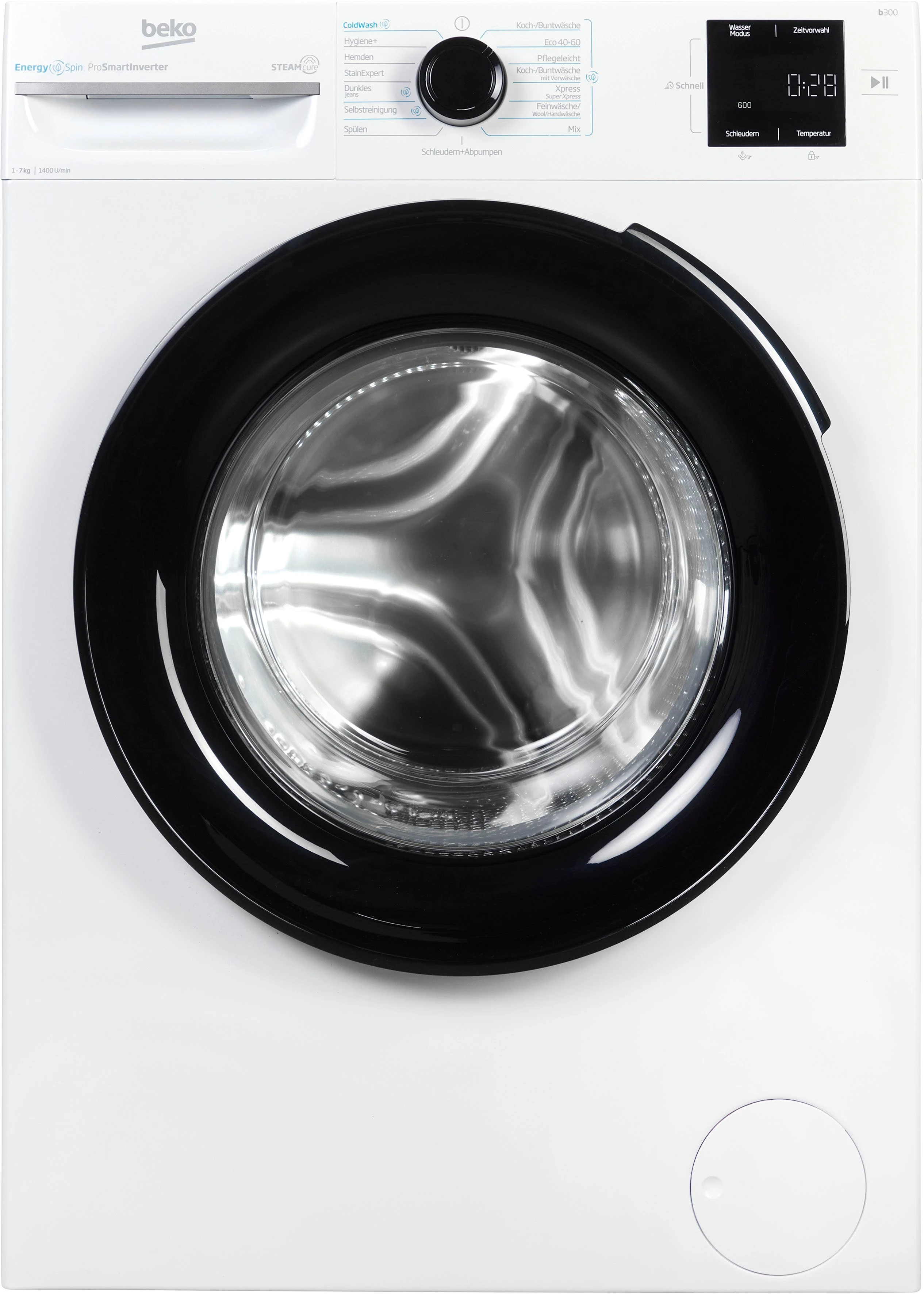 BEKO Waschmaschine BM3WFU3741X, 7 kg, 1400 U/min